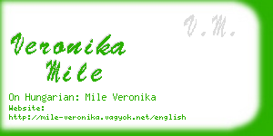 veronika mile business card